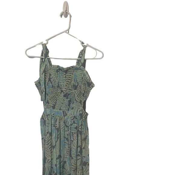 Sincerely Jules Women's Size Small Blue Grey Green Floral Maxi Dress - Picture 2 of 9